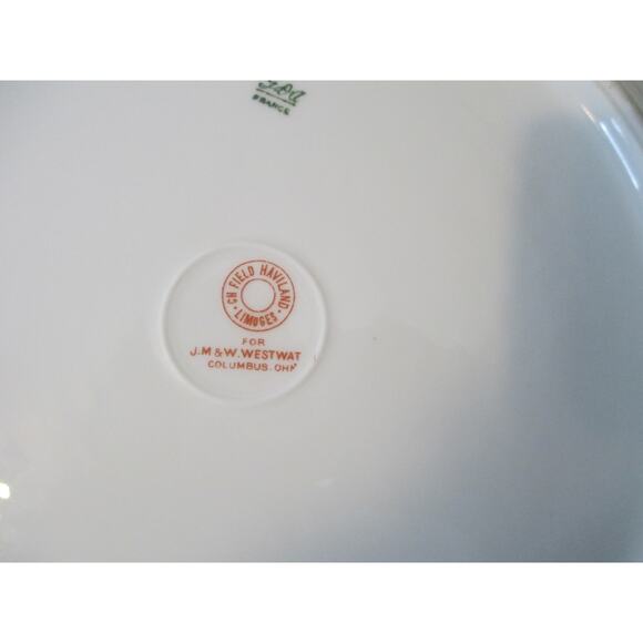 CH Field Haviland Limoges J.M. 7 W. Westway VIOLETS Decorative Plate 10.5” - Picture 5 of 8